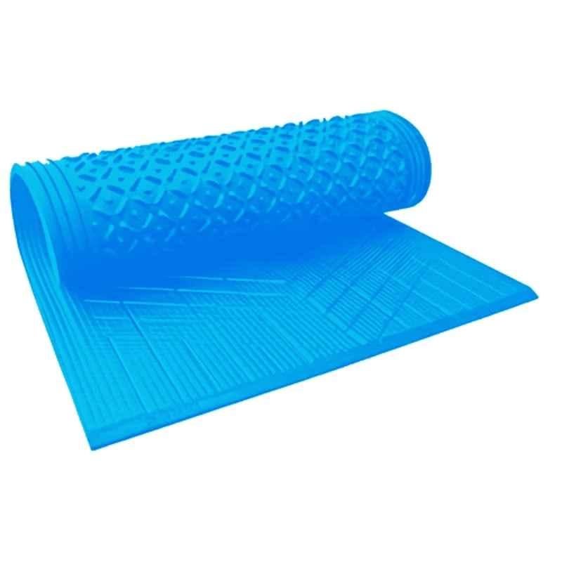 Singhal 8x5ft Rubber Blue Waterproof BPA Free Animal Feeding Mat