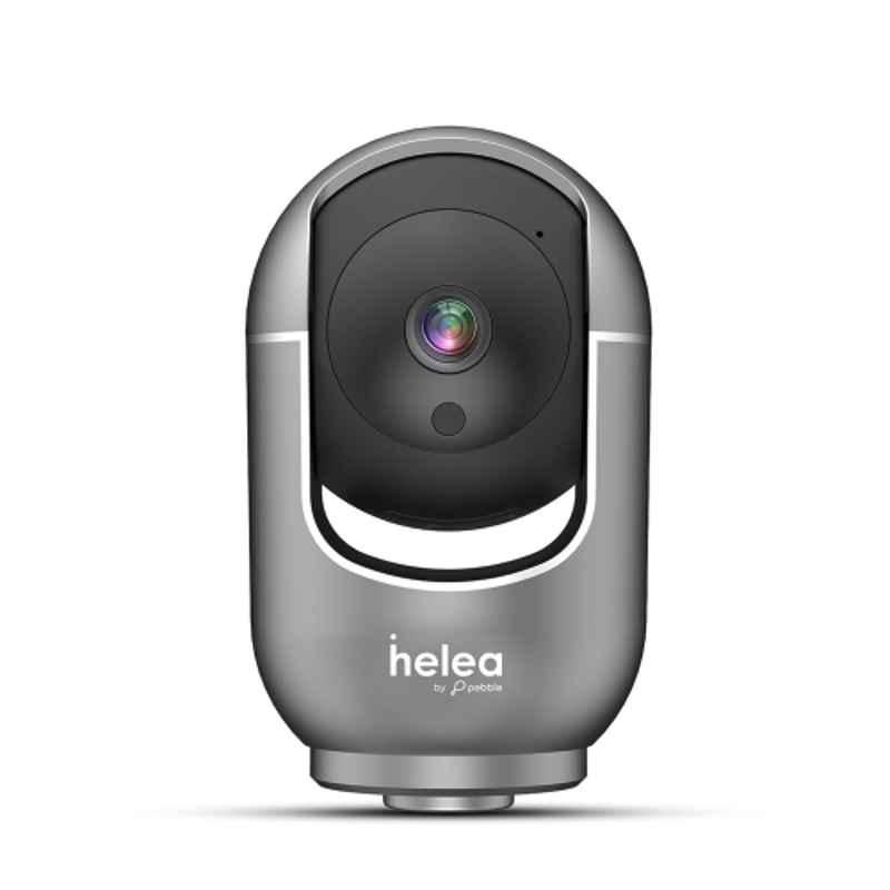 Pebble Helea HL-SC002 2MP Grey HD Smart Wi-Fi Camera with Motion Detect & Tracking, IR Night Vision, 2 way Audio & Privacy Mode