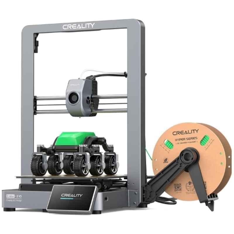 3Idea Creality CR Ender 3 V3 60W 3D Printer with All Metal Build, New CoreXZ & Dual-Gear Direct Extruder, Print Size: 8.66x8.66x9.84 inch, 3IDEA-CRE-END-3-V3-FDM