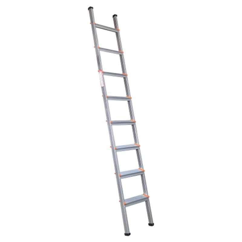 Alnico OSSL08 Orange Aluminium Alloy Straight 8 Steps Ladder, Load Capacity: 150kg