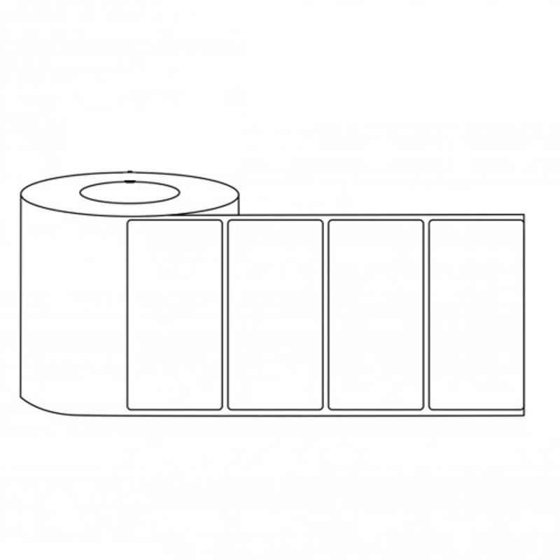 LabelKart 100x50mm Paper White Chromo Label Roll