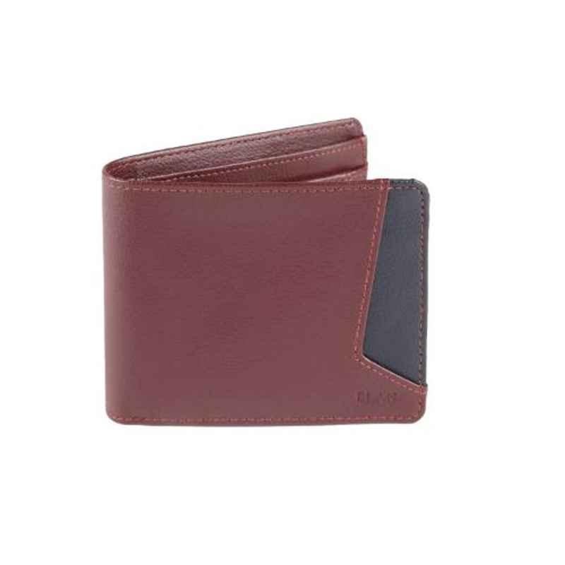 Elan 11x2.5x9cm 5 Slots Maroon Bifold Coin Pouch Wallet, EFW-5103-MR