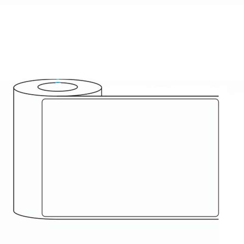 LabelKart 101x151mm Paper White 1UP Chromo Label Roll