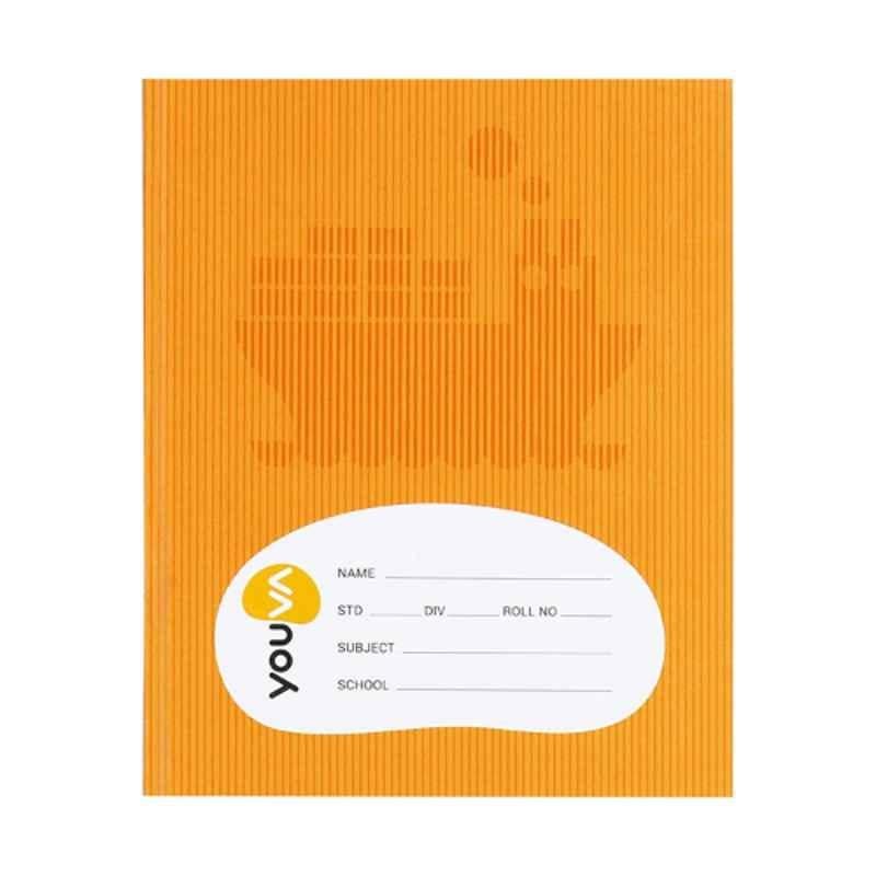 Navneet Youva Regular Size 76 Pages Brown Assorted Design Full Bound Small Square Notebook, 23043 (Pack of 12)