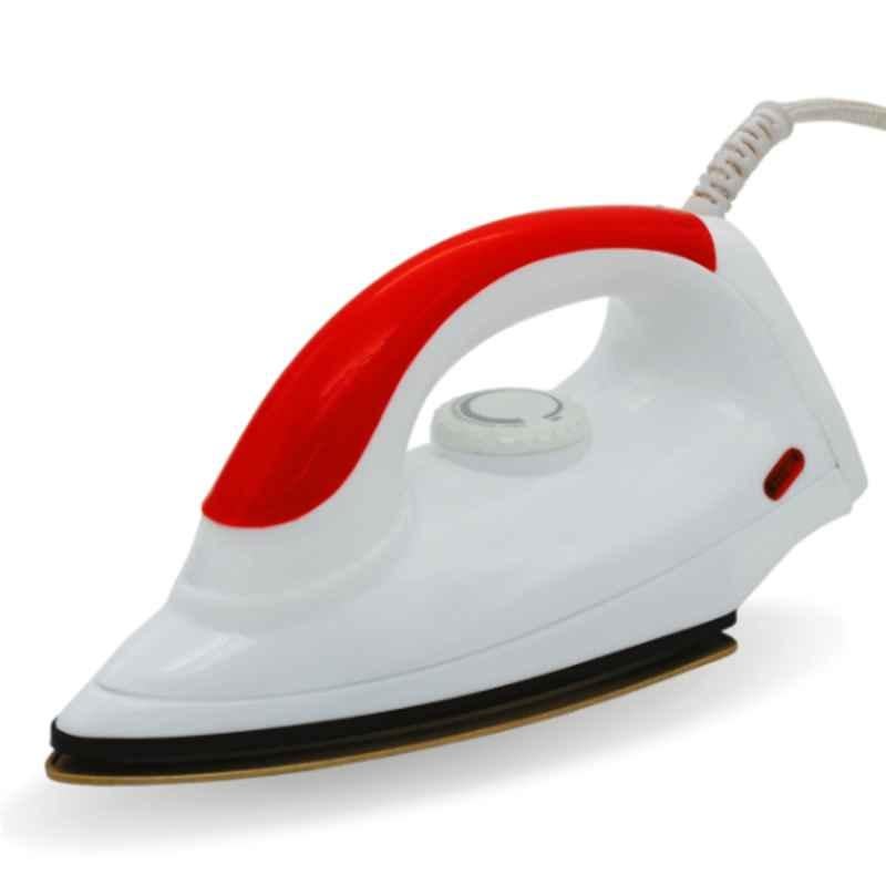 Nissan 750W Plastic White & Red Automatic Dry Iron, NS014-1 (Pack of 2)
