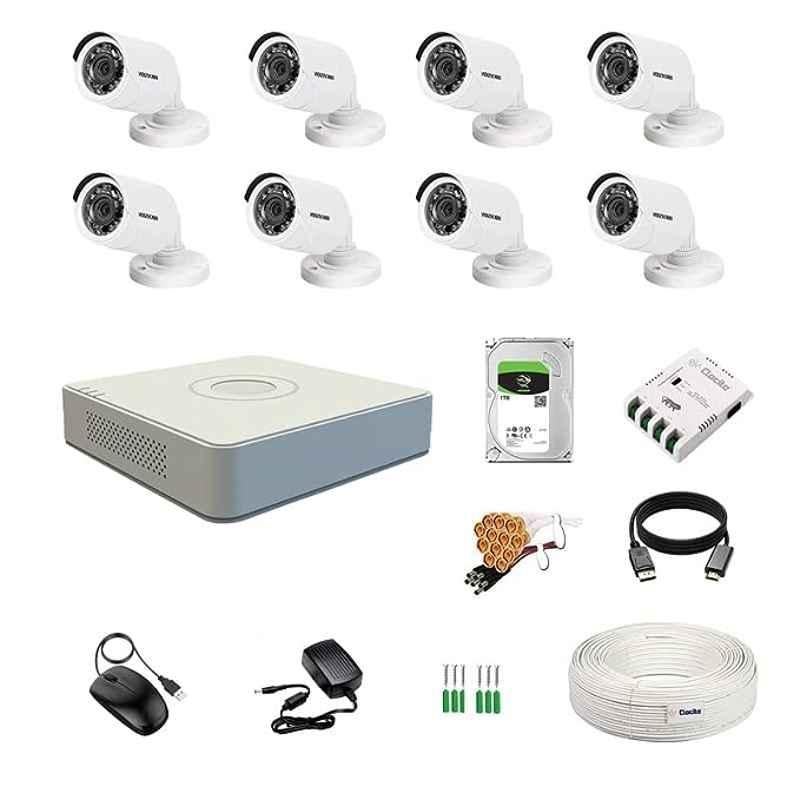Hikvision 2MP 1TB HDD 8 Channel DVR Day & Night CCTV Camera Kit with 8 Pcs Bullet Camera