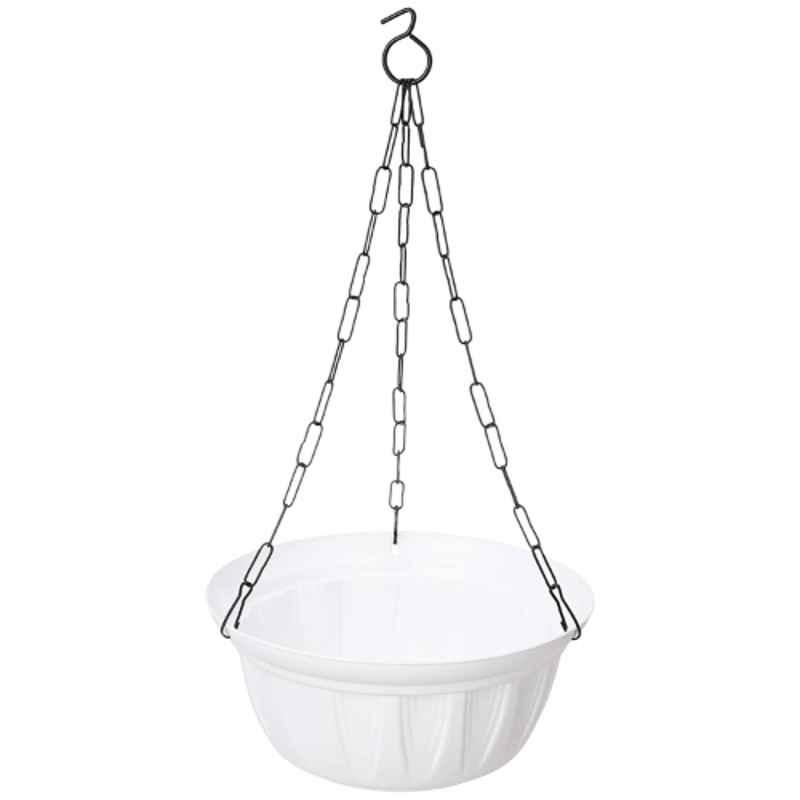 Gardens Need 4 Pcs 27x27x12cm 100% Virgin Plastic Dove White Hanging Planter