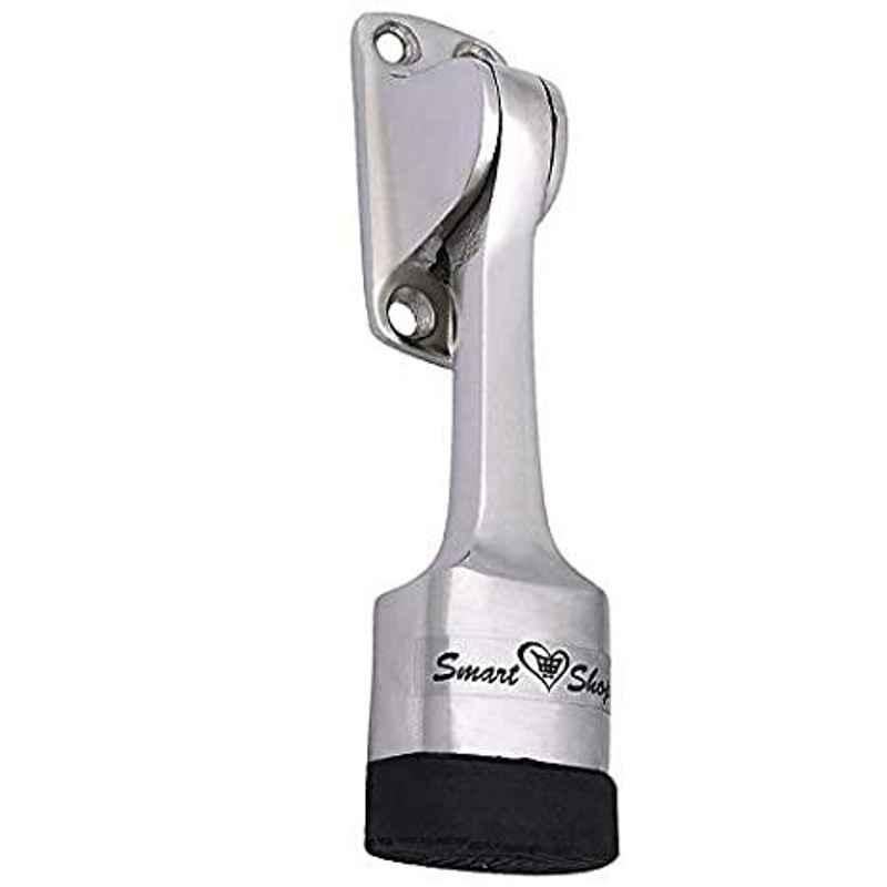 Smart Shophar 5 inch Aluminium Silver Vanilla Door Stopper, SHA30ST-VANI-SL05-P1