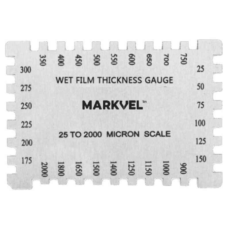 Markvel 25-2000 micron Wet Film Rectangular Type Thickness Gauge, WFTG-R