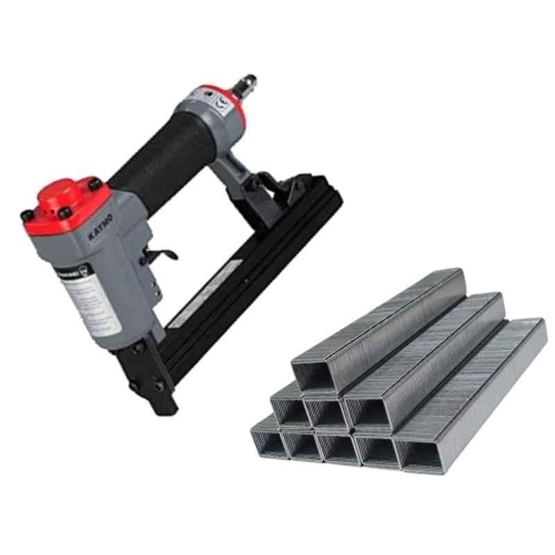 Kaymo ECO-PS8016+ST8009 6-16mm Pneumatic Stapler with 10000 Pcs 80 Series 8009 9mm Heavy Duty Staples