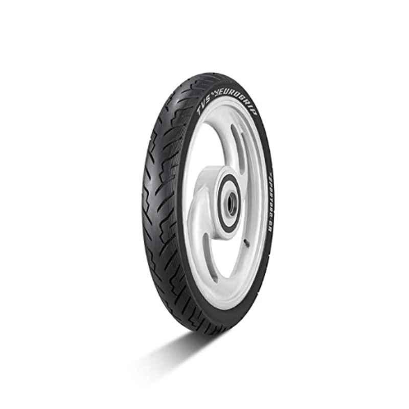 TVS Eurogrip 80/100-18 54P Sporto RQ QR Polymer Black Tubeless Bike Tyre, 3MCY90818SQR11