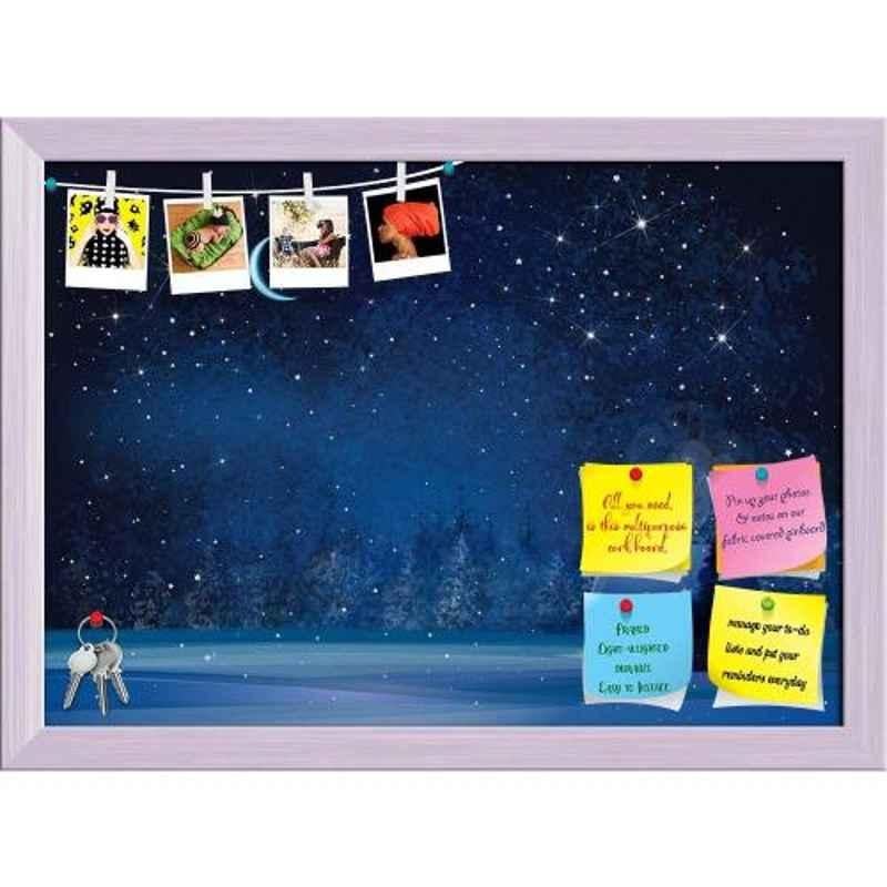 ArtzFolio 70.9x50.8x1cm White Printed Bulletin Notice Pin Soft Board, AZSAO48258630BLB_FR_L_03_WH