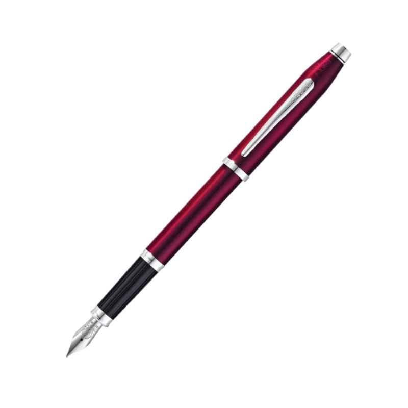 Cross Century II Black Ink Fountain Pen with 2 Pcs Black Pen Cartridges Set, AT0086-114MS