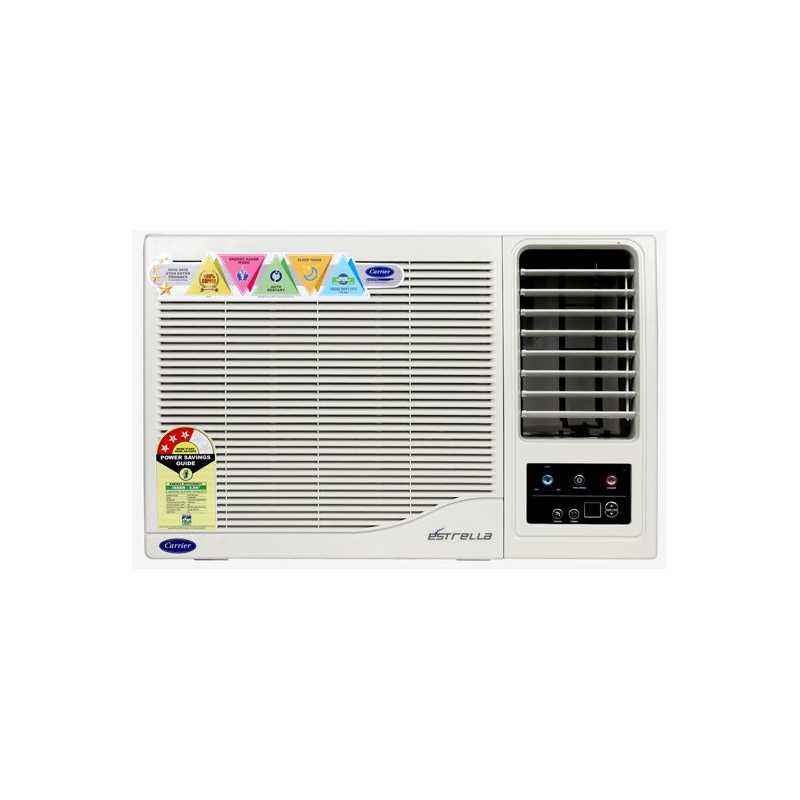 Carrier 1.0 Ton 3 Star (BEE Rating 2018) Estrella CAW12ET3N8F0 White Colour Copper Window AC