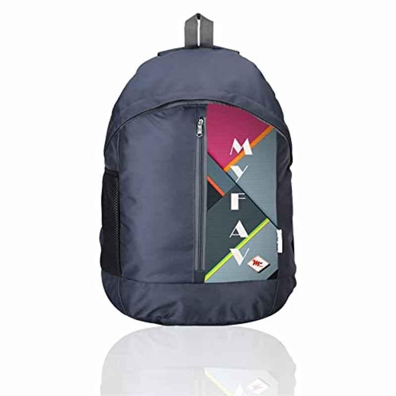 My Fav 25L Polyester Grey Laptop Backpack, MFB0116