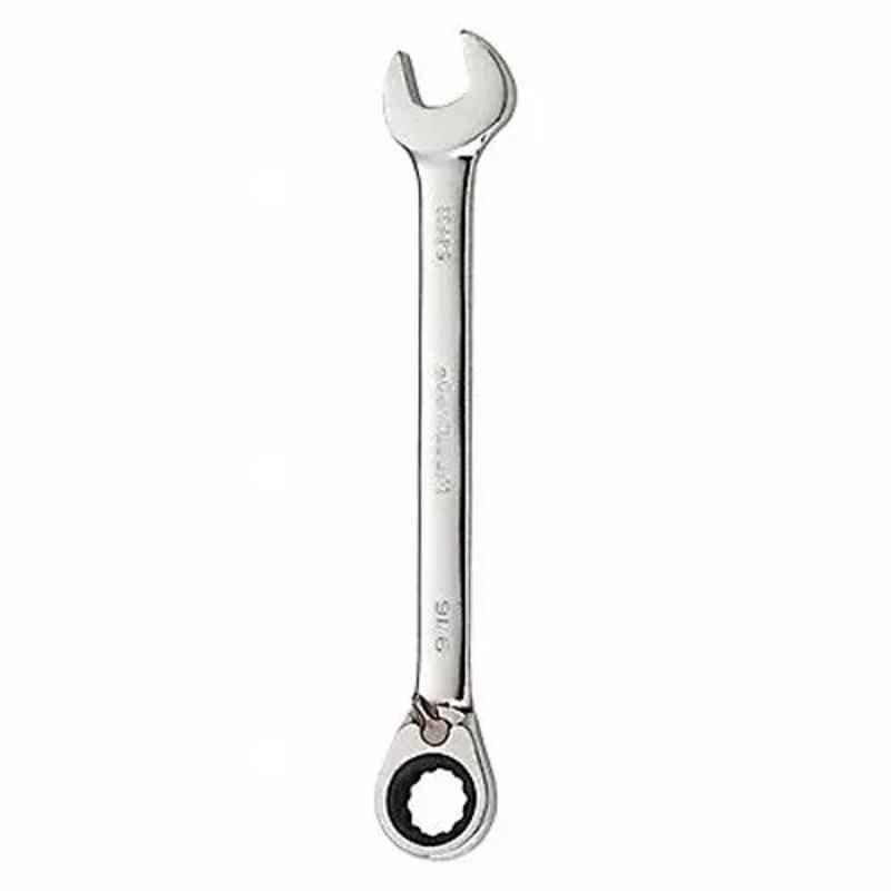 Westward 7-1/2 inch Alloy Steel Chrome Ratchet Wrench, 54PP38