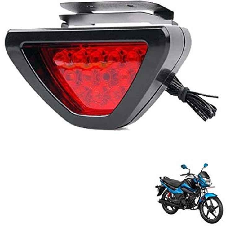 Kozdiko 12 LED Triangle Shape Bike Brake Light with Flash Mode for Hero i smart 110, koz_94795