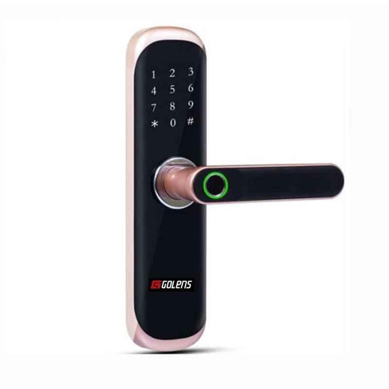 Golens X3 Alloy Steel 5 Ways Access Biometric Bronze Smart Digital Door Lock
