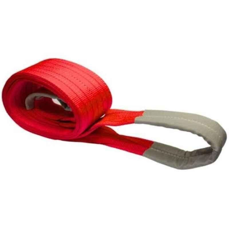 Harrison 5 Ton 3m Polyester Red Lifting Belt Webbing Sling, HLB5T3M