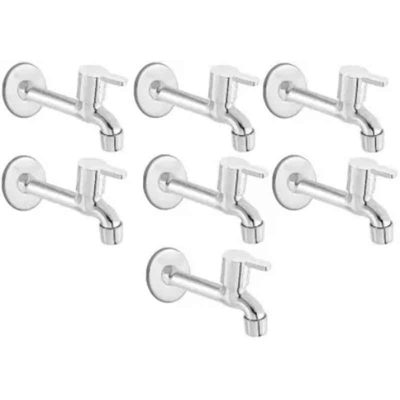 Fastgear Marc Stainless Steel Long Body Tap with Wall Flange (Pack of 7)