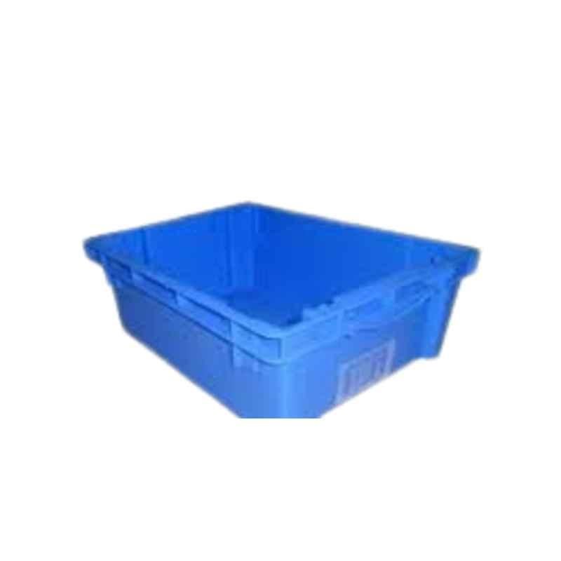 Nilkamal 400x300x150mm HDPE Blue CH Stackable & Nestable Crate, CC4030150