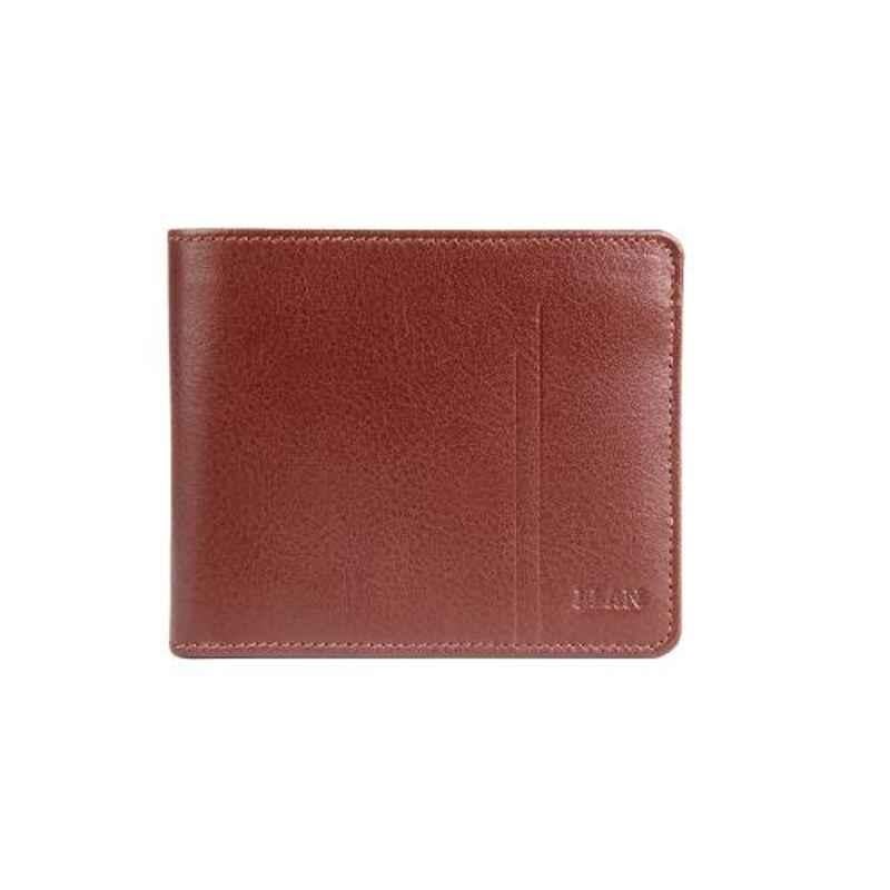 Elan Classic 8 Slot Brown Leather Bifold Card Wallet, ECW-9501-BR