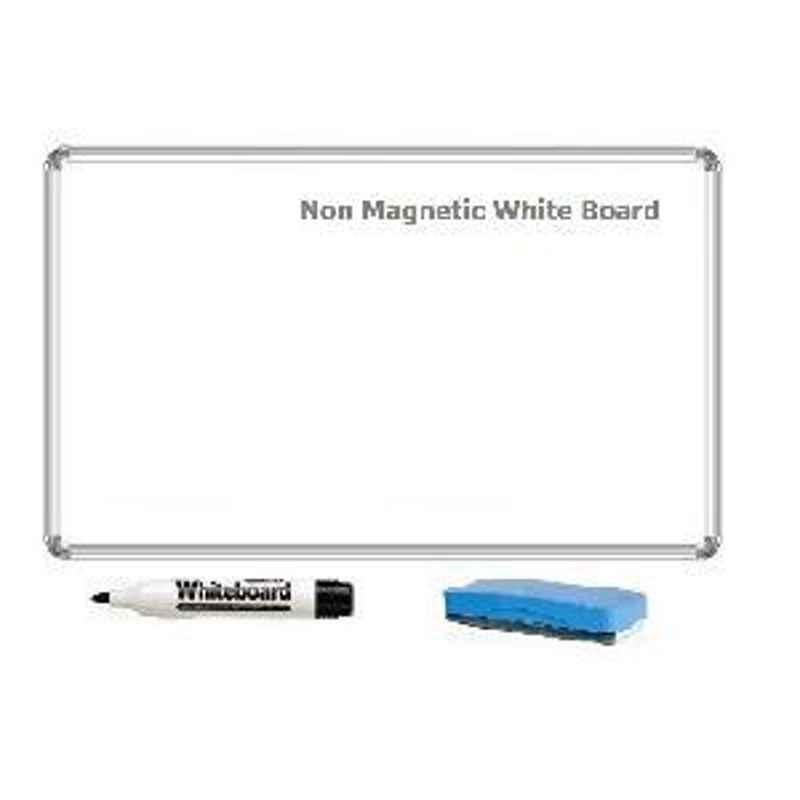 Nechams 4x3ft White Board Non Magnetic Prima Series XWBNM43UF