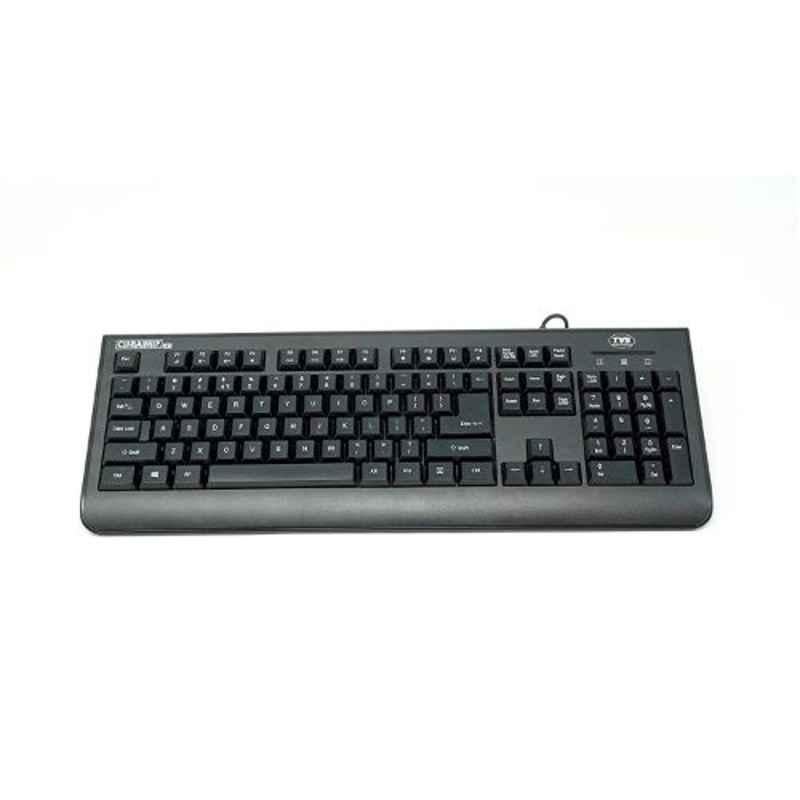 TVS Electronics Champ HD 104 Key USB Multimedia Wired Keyboard, 2012020086