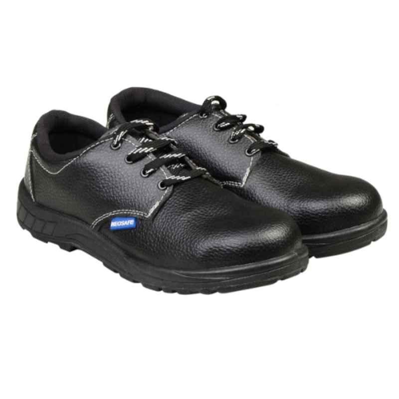 NEOSafe A5055 Yodha Leather Black Strobeled Work Safety Shoes, Yodha-6, Size 6