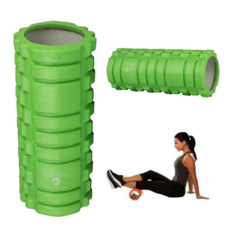 Healthtrek 33cm Green Yoga Foam Roller for Exercise