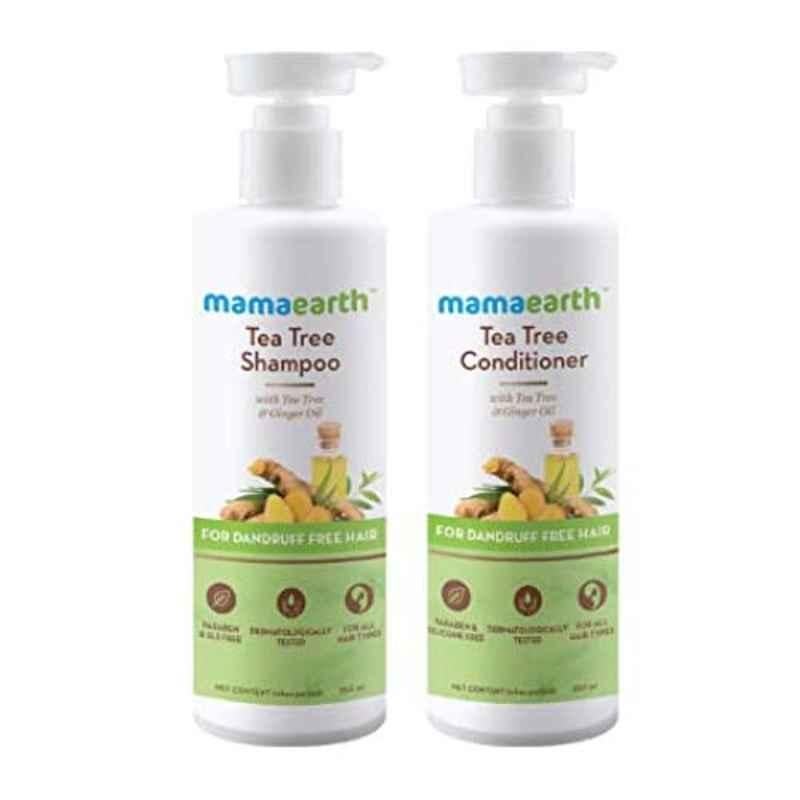 Mamaearth 250ml Tea Tree Anti-Dandruff Shampoo & Conditioner Hair Kit, MAE2078