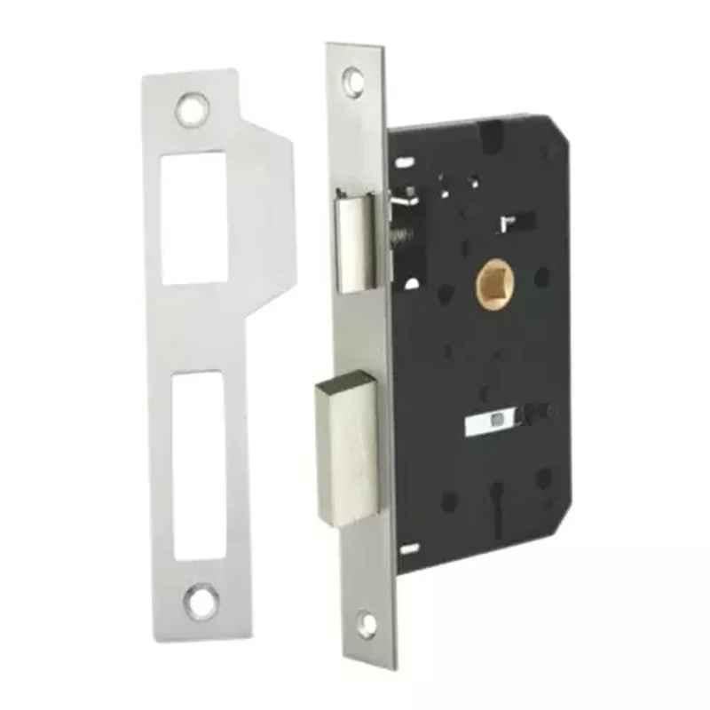 Harrison 200mm Brass Stainless Steel Finish Mortise Lock, 0694