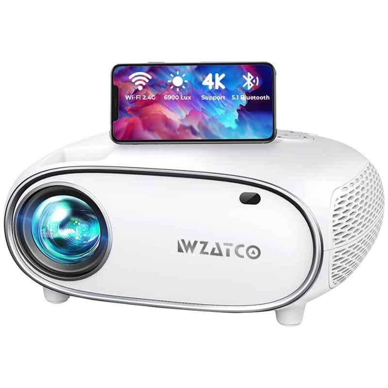 WZATCO W6 Polar 120W 1080p 6900 & 660 ANSI LED Projector with 50000 hr Life