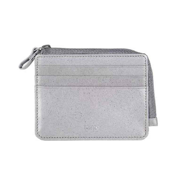 Elan Classic 6 Slot Grey Leather Basic Card Holder, ECCH-9521-GR