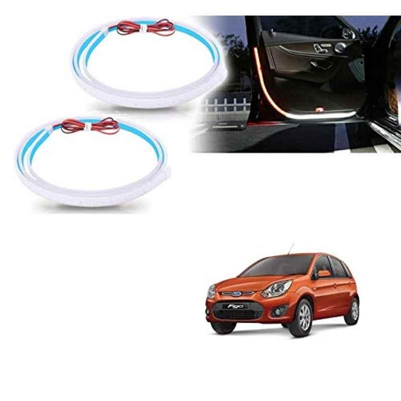 Kozdiko 2 Pcs 120cm Car Door Opening Warning LED Strips Safety Light Set for Ford Old Figo 2009-2014