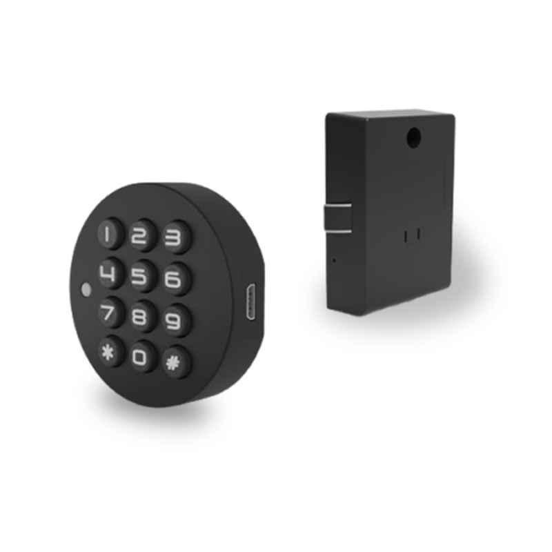 JAL F029 4.5V Zinc Aluminium Alloy Black Password Smart Cabinet Lock
