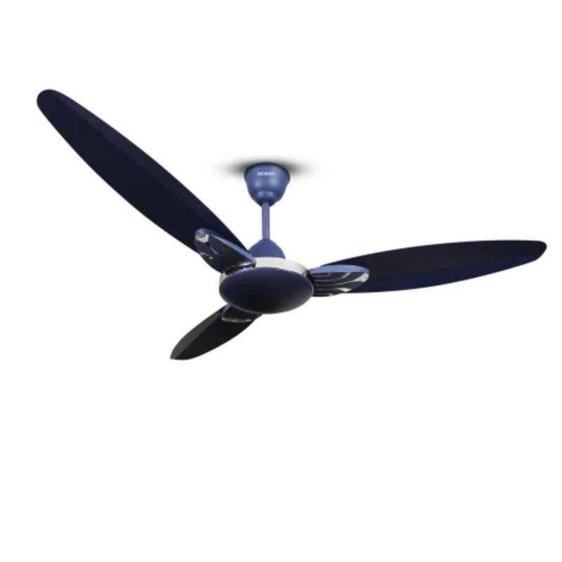 Zeorgia Lotus CF 50W 400rpm Aluminium & ABS Blue Ceiling Fan, Sweep: 1200 mm (Pack of 2)