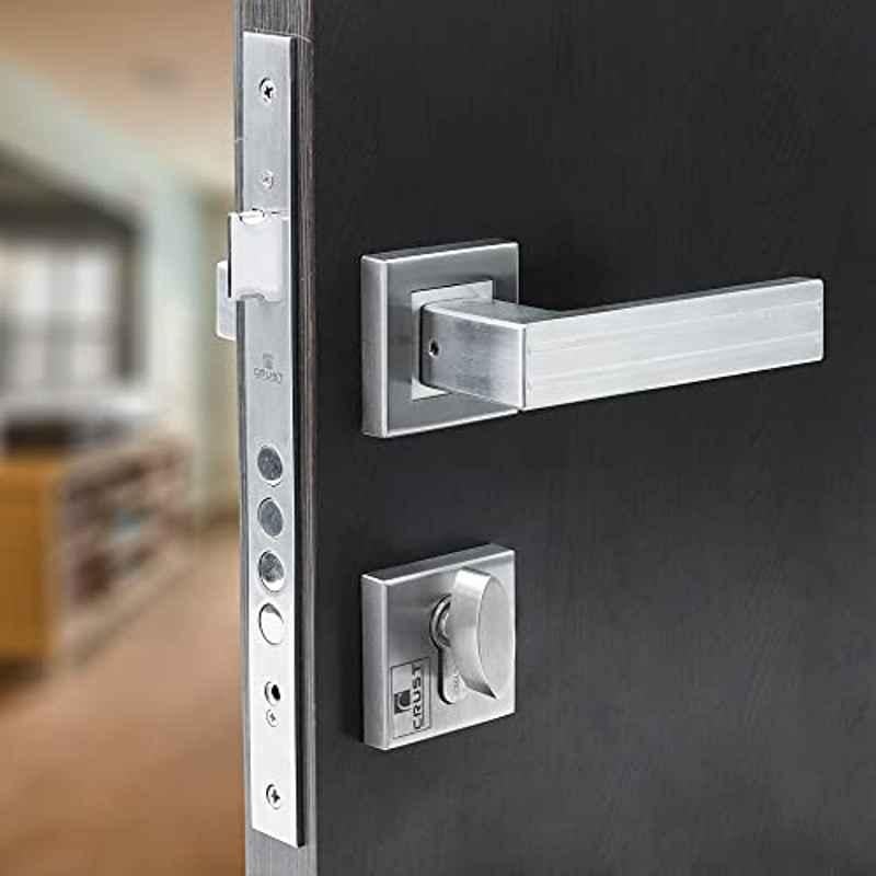 Voltizi Viva Stainless Steel Matt Finish Mortise Balcony Door Lock Handle Set with 3 Keys for Home, Office & Hotel