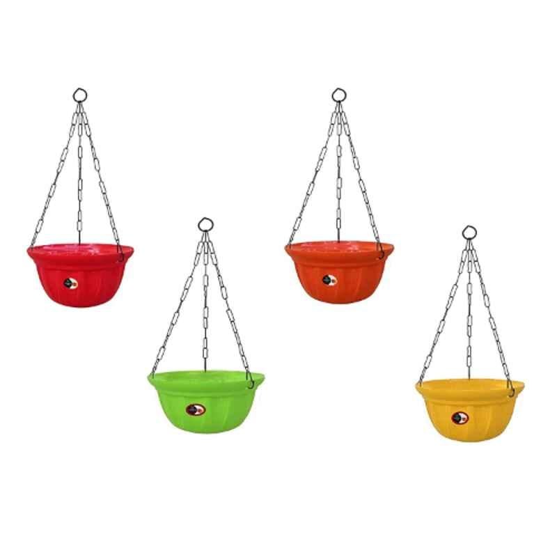 Gardens Need 4 Pcs 27x27x12cm 100% Virgin Plastic Dove Multicolour Hanging Planter