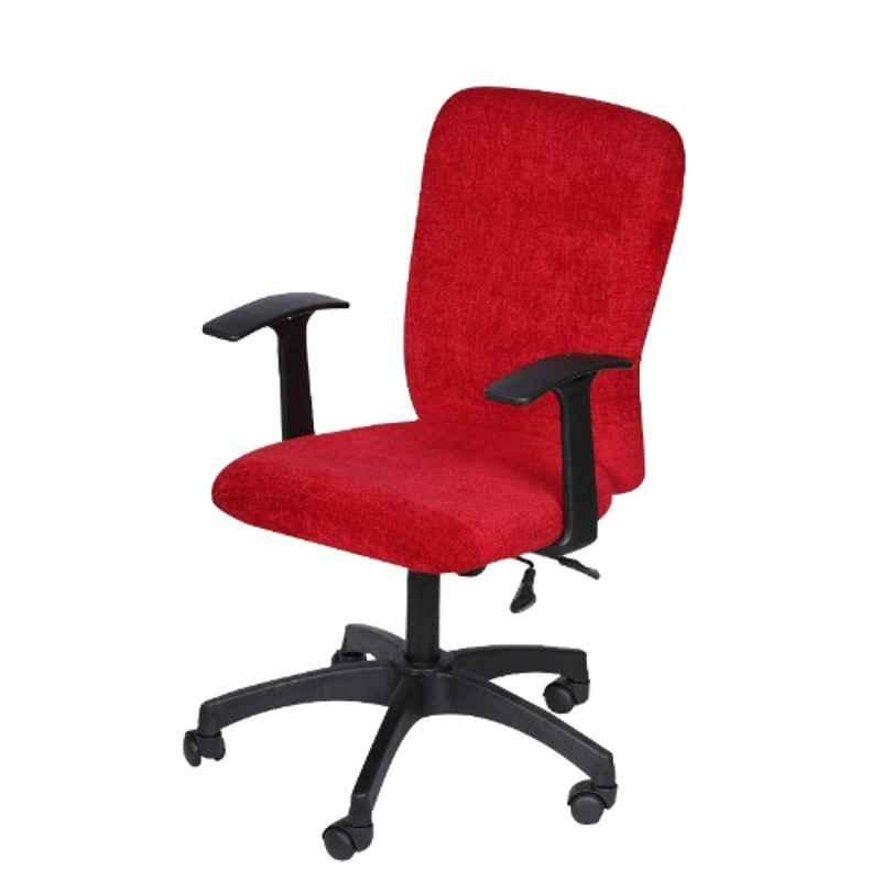 Heikin Fabric Red xxlarge Back Ergonomic Office Chair for Work from Home & Study, HE-00094