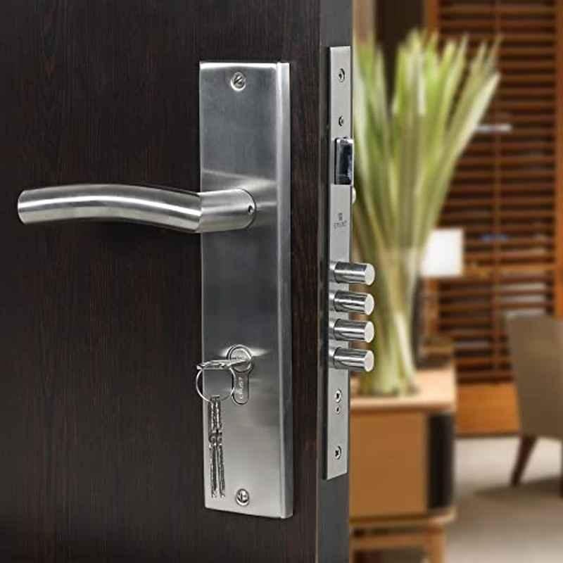 Voltizi 10 inch Stainless Steel 304 Matt Finish CY Plate Mortise Door Lock Handle Set, MG1105-BSK