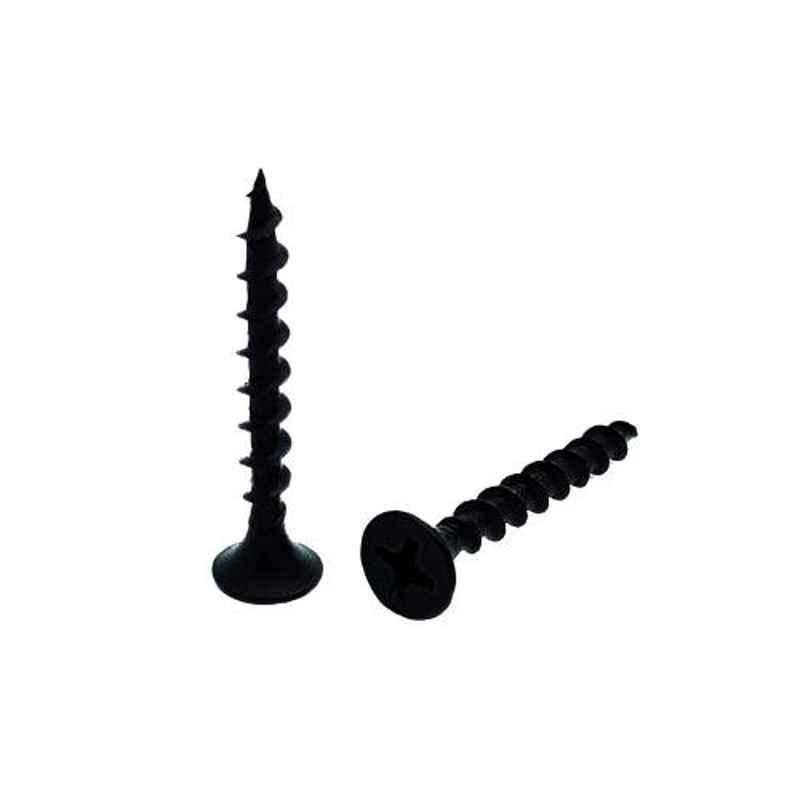 XDX 500 Pcs 6x50mm Black Coated Steel Phillips Bugle Drywall Screw Box, AZDSX50