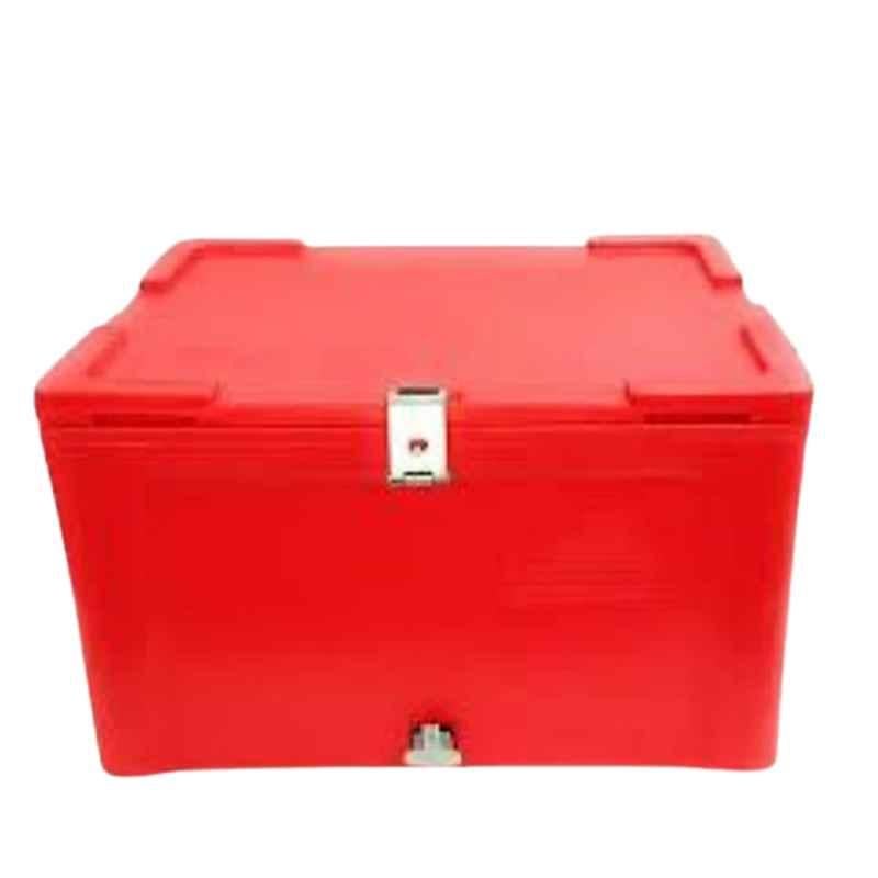 Nilkamal 150 Litre Food Grade Polyethylene Red Plain Ice Box, RIC150LTR