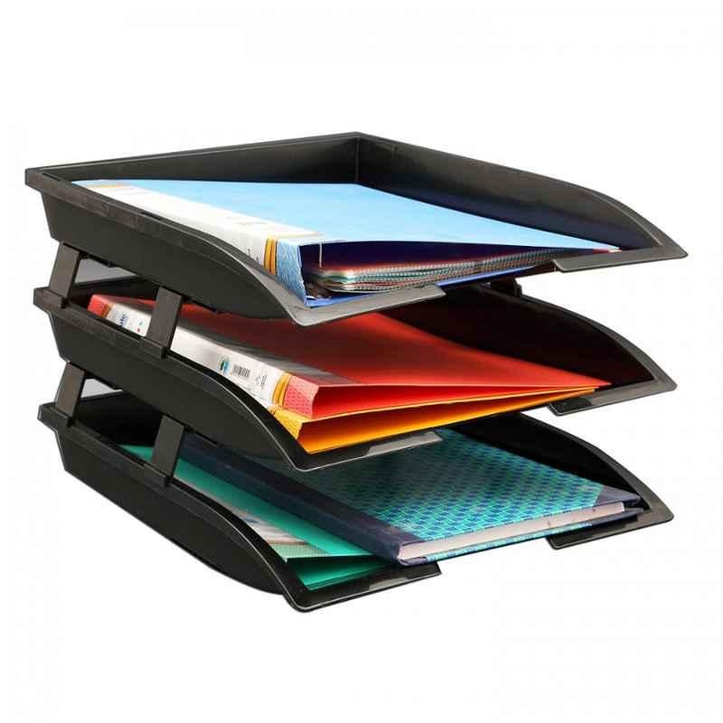 Solo XL Size Black 3 Compartments Paper & Filter Tray Set, TR 113