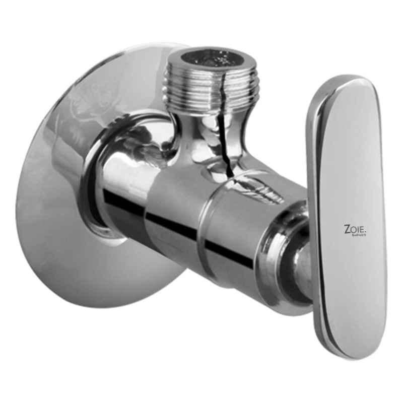 Zoie Tini Brass Chrome Finish Angle Valve, Z24003