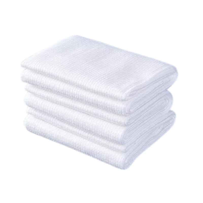 Kudize 16x24 inch 60GSM White Non Woven Disposable Face & Body Towel for Hospital, Hotel, Spa & Beauty Parlor (Pack of 10)