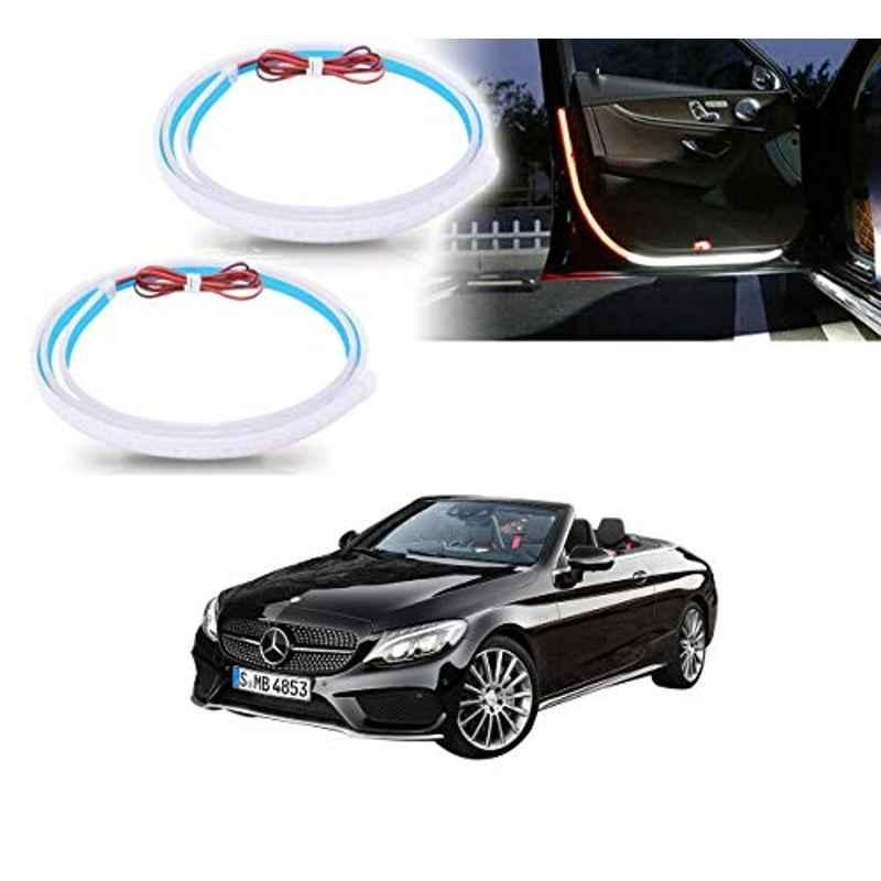 Kozdiko 2 Pcs 120cm Car Door Opening Warning LED Strips Safety Light Set for Mercedes Benz E-Class
