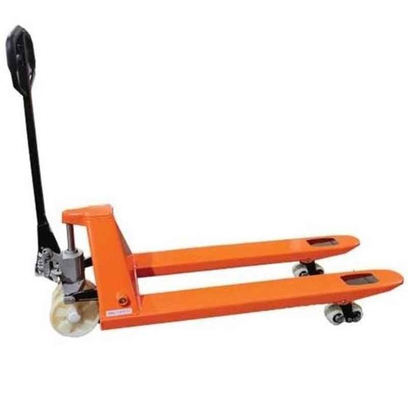Nilkamal 3 Ton Reddish Orange Hand Pallet Truck, CBY3T122055085ORD
