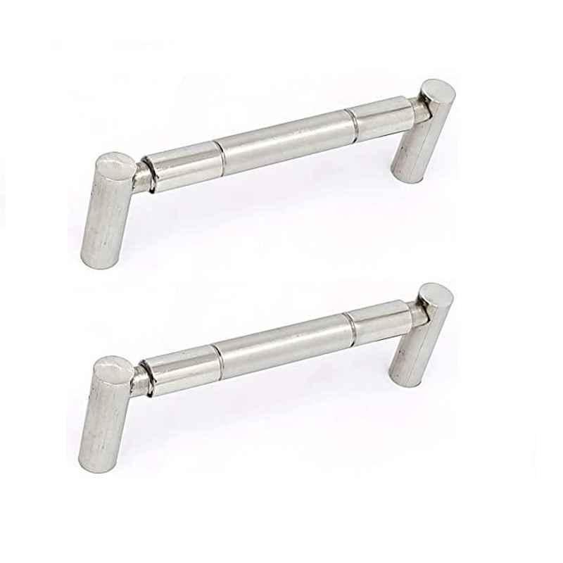 Smart Shophar 6 inch Zinc Nickel Silver Pasa Cabinet Handle, SHA40CH-PASA-SL06-P2 (Pack of 2)