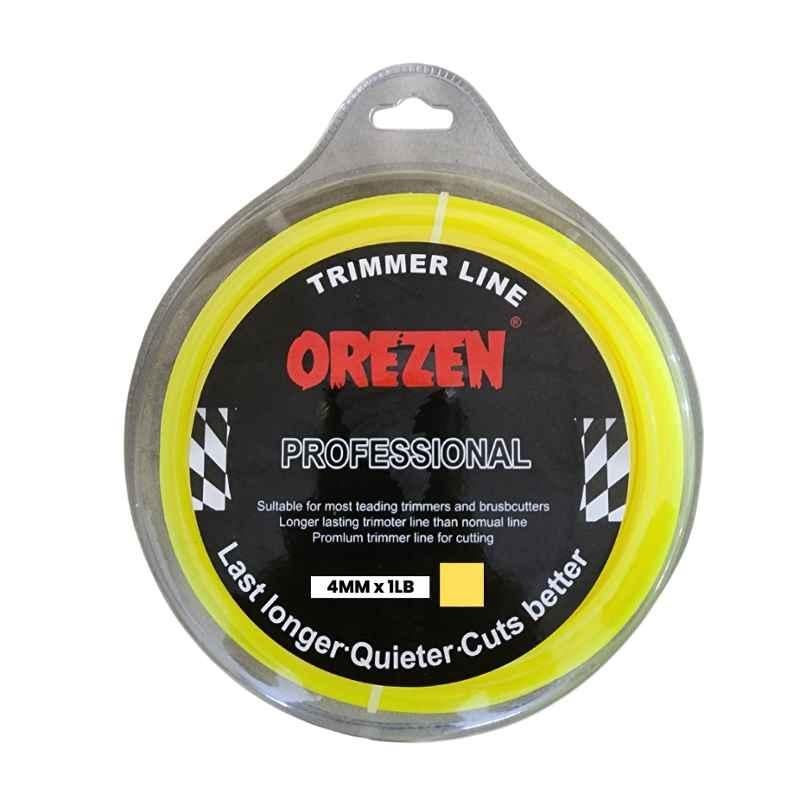Orezen TLS 100 4mm Polypropylene Heavy Duty Square Shaped Trimmer Line for Brush Cutter
